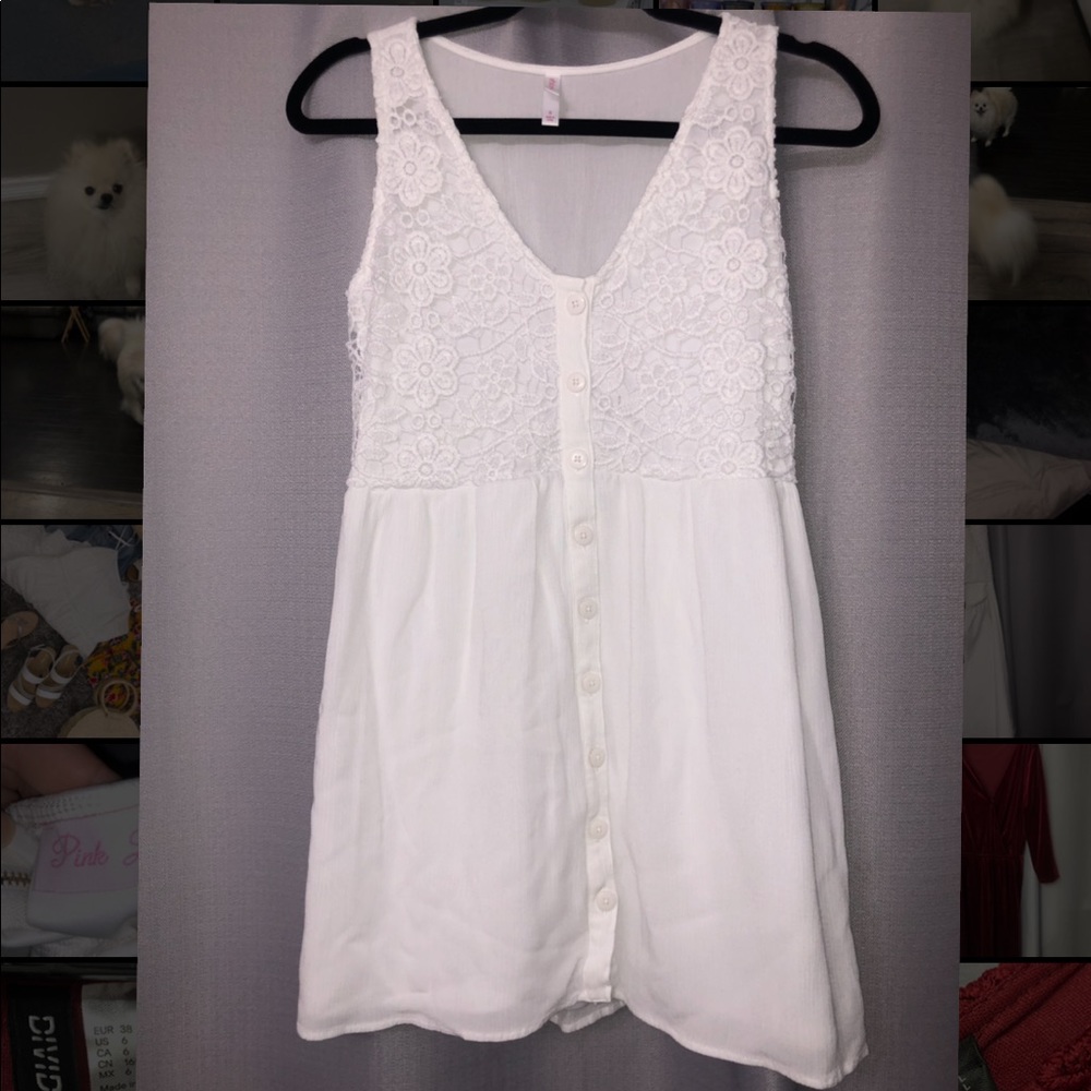 White lace dress